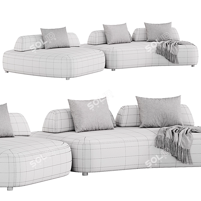 Eichholtz Residenza Sofa: Luxe Comfort 3D model image 4