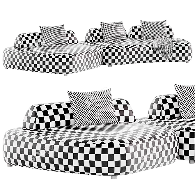 Eichholtz Residenza Sofa: Luxe Comfort 3D model image 5