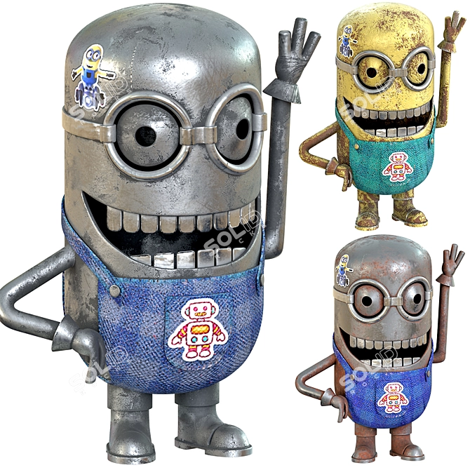 Mechanical Minion Assistant 3D model image 1