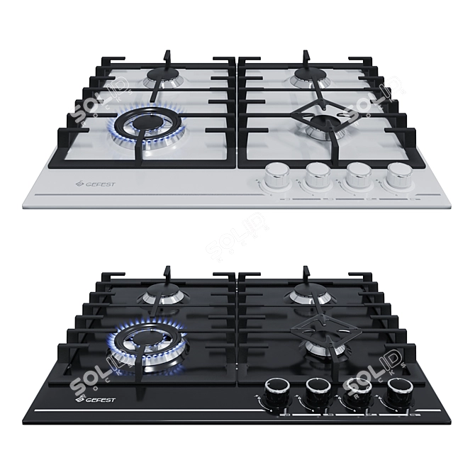 Gefest Metal Cooking Surfaces 3D model image 2