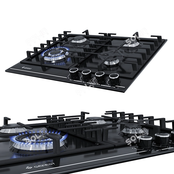 Gefest Metal Cooking Surfaces 3D model image 4