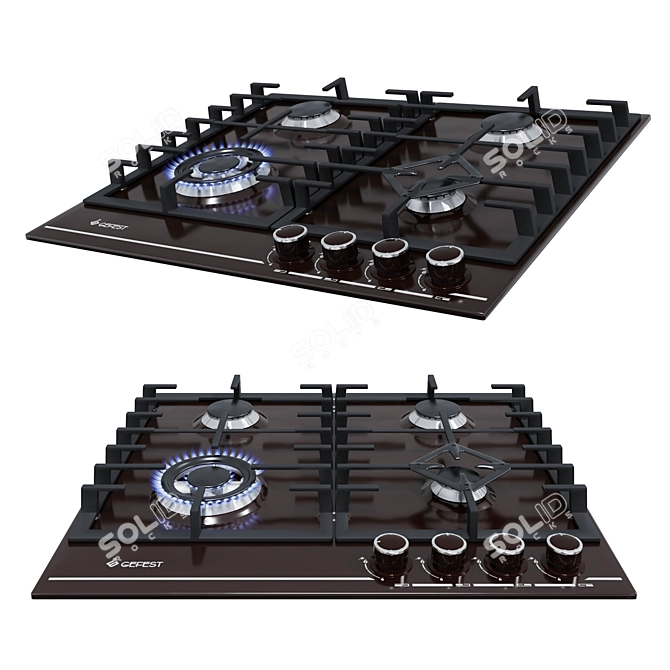 Gefest Metal Cooking Surfaces 3D model image 5