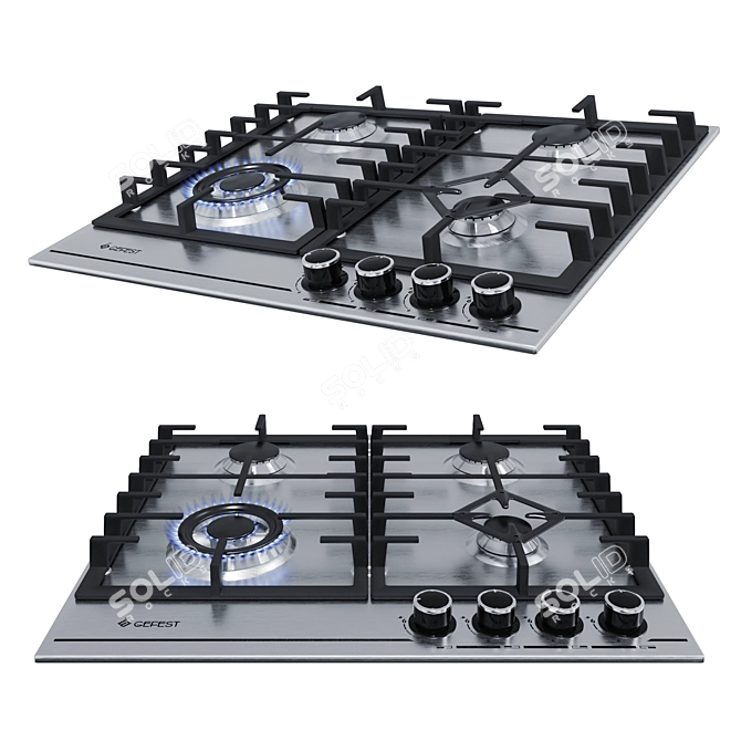 Gefest Metal Cooking Surfaces 3D model image 6