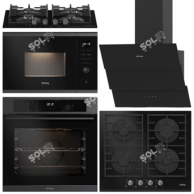 Korting Kitchen Appliance Set 3D model image 1