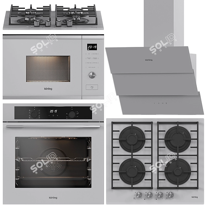 Korting Kitchen Appliance Set 3D model image 2