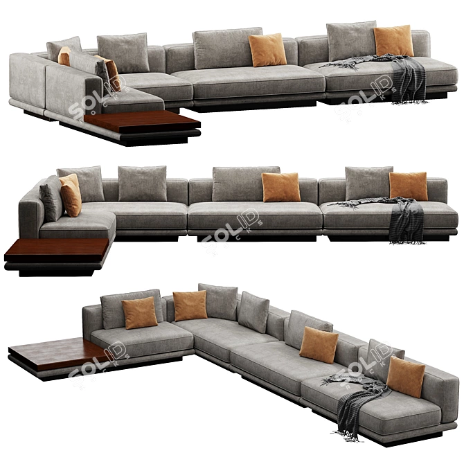 Luxury Minotti Horizonte Furniture Model 3D model image 2