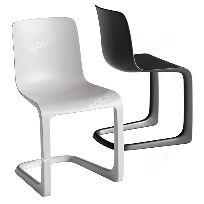 Luxury Comfort at Vitra EVO-C 3D model image 1