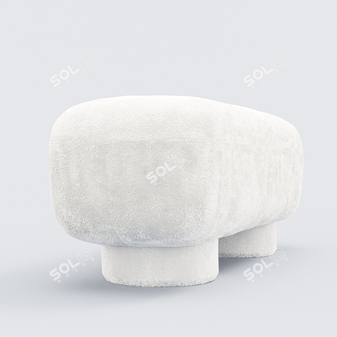 Minimalist BIG FOOT Bench 3D model image 2