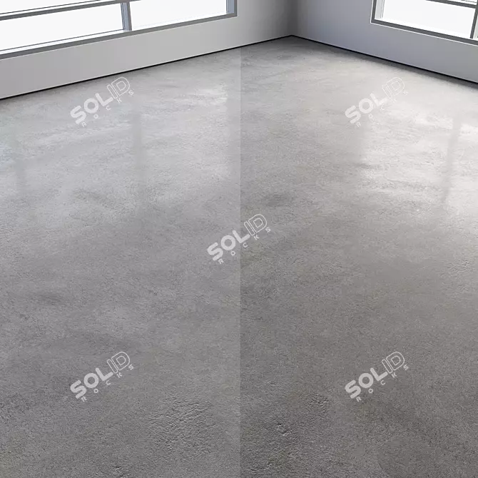 Polished Seamless Concrete Floor 3D model image 4