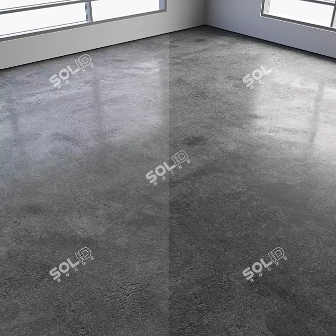 Polished Seamless Concrete Floor 3D model image 6