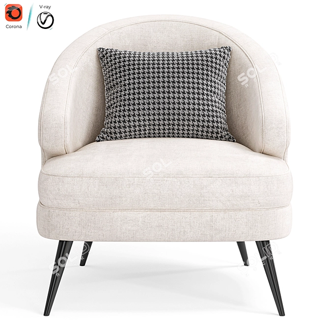 Stylish Peter Armchair 2015 modern 3D model image 3