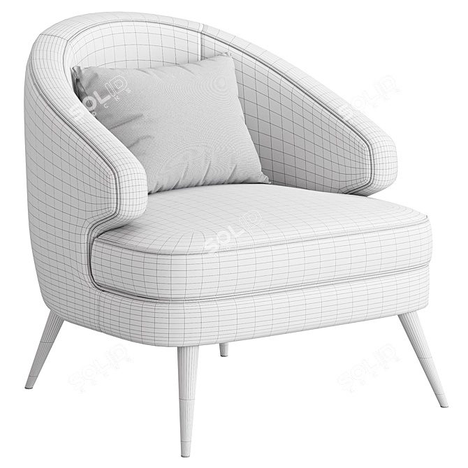 Stylish Peter Armchair 2015 modern 3D model image 7