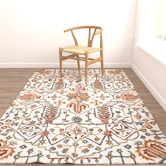 Rug Set with VRayFur 3D model image 5