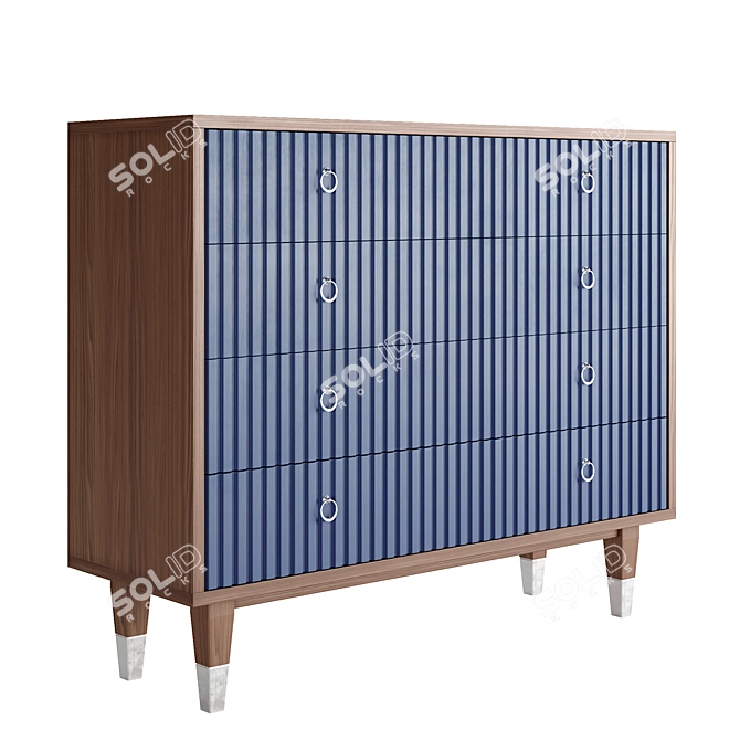  Modern Style Wood Dresser 3D model image 1