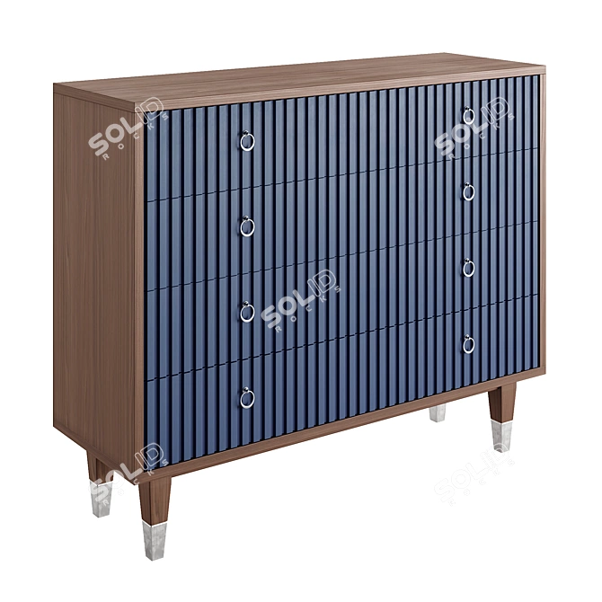  Modern Style Wood Dresser 3D model image 4