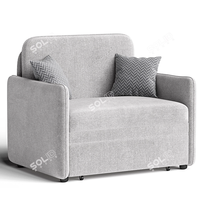 Keyses Convertible Chair Bed 3D model image 3