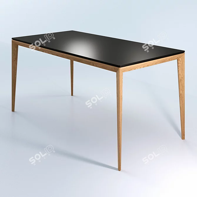 Tohma RIGHT Dining Table 3D model image 2