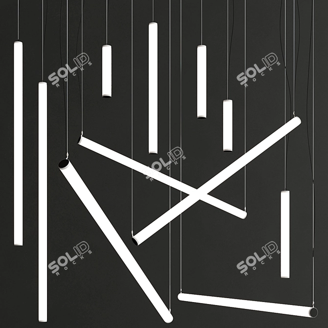 Issa LED Pendant Lamp Collection 3D model image 2