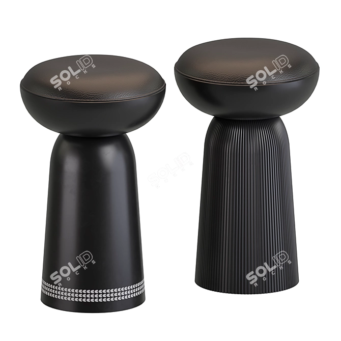 Monica Förster Designed Nera Stool 3D model image 1