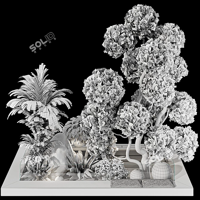 Landscaping Tree Bush Set 143 3D model image 7