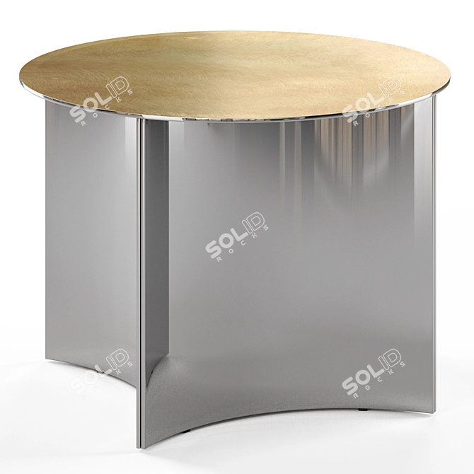 Modern Geometric Metal Sculptures 3D model image 2