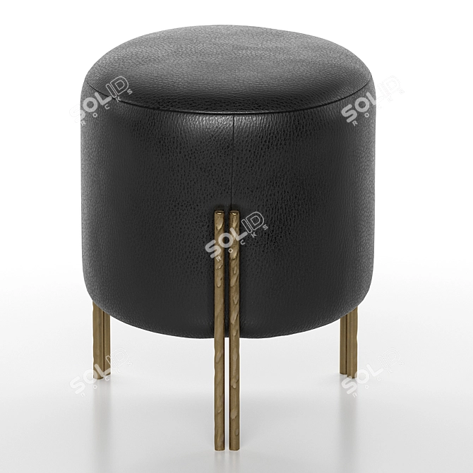 Modern Melange Foot Stool Home 3D model image 5