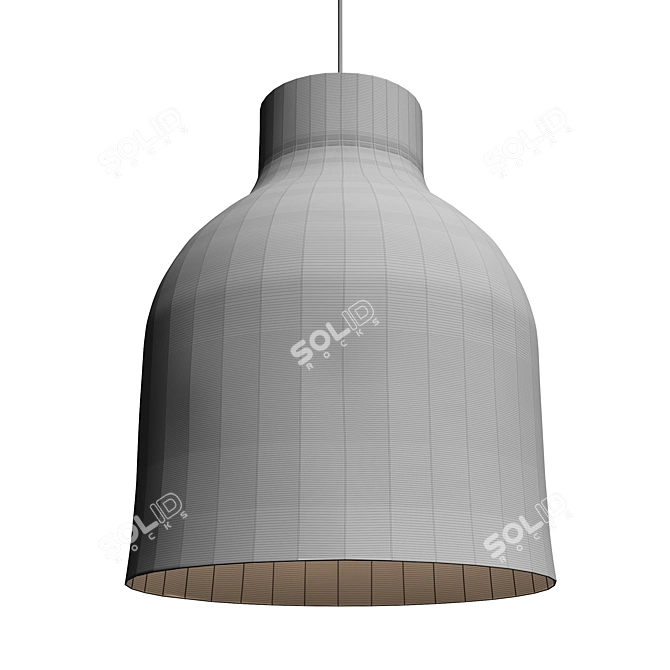 Contemporary Wire Mesh Pendant Light 3D model image 2