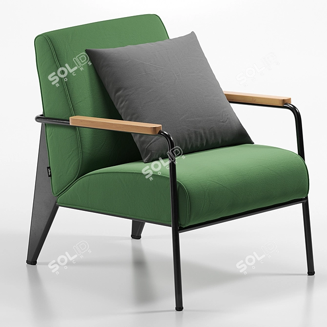 Vitra De Salon Armchair 2016 3D model image 2