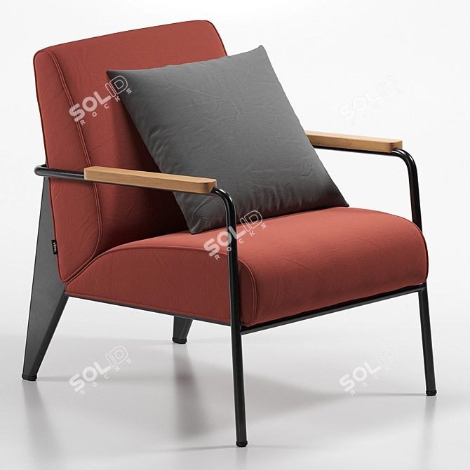 Vitra De Salon Armchair 2016 3D model image 3