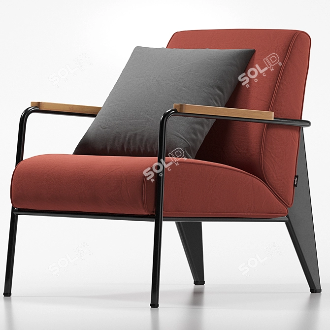 Vitra De Salon Armchair 2016 3D model image 5