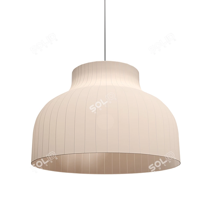 Modern Wire Fabric Pendant Light 3D model image 1