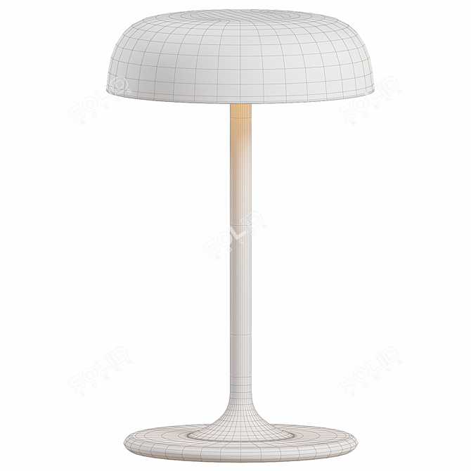 Sleek Modern Ode Desk Lamp 3D model image 2