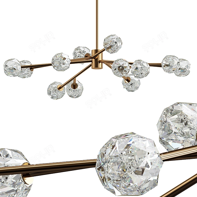 Crystal Chandelier in 3D 48 3D model image 1