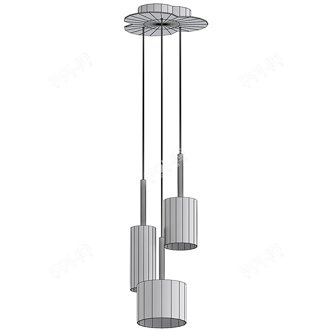 Modern Industrial Pendant Light 3D model image 3