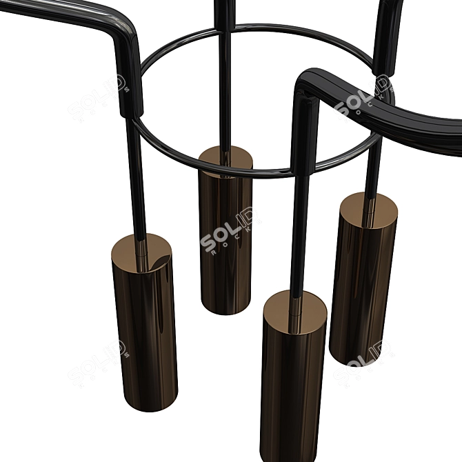 Modern 3D Liaison Pendant Light 3D model image 2