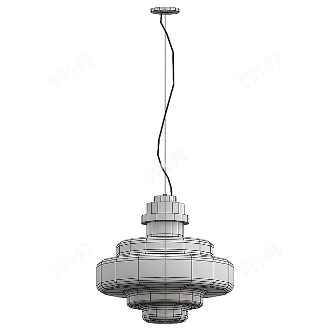 Modern Art Pendant Light Fixture 3D model image 3