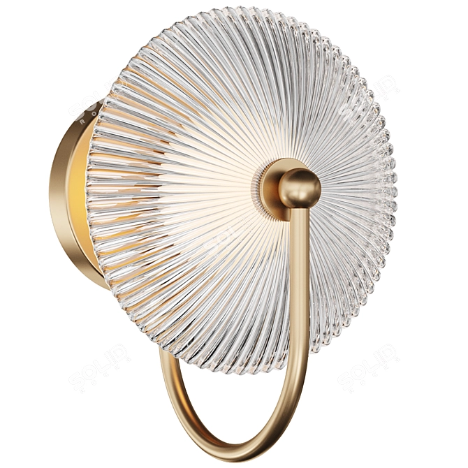 Round Relief Wall Light Alora 3D model image 2