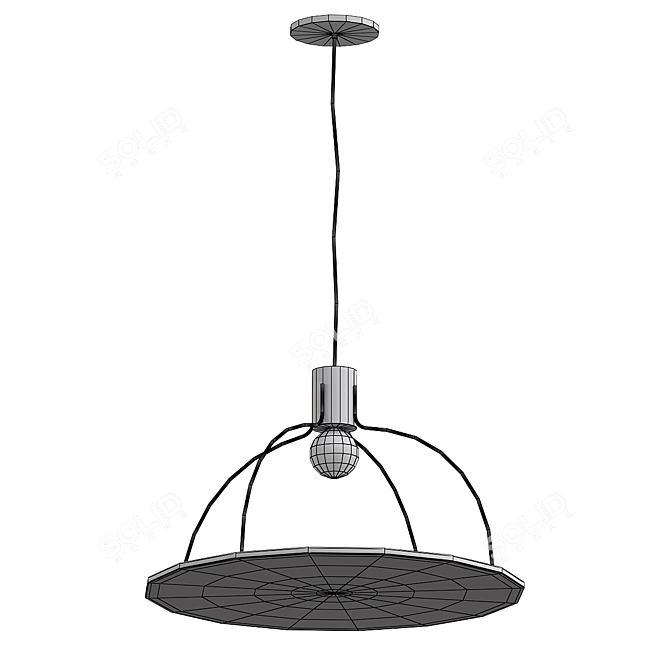 Modern Vray Lit Ceiling Pendant 3D model image 3