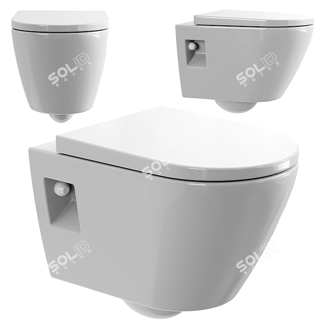 Duravit D-Neo Washdown Toilet 3D model image 1