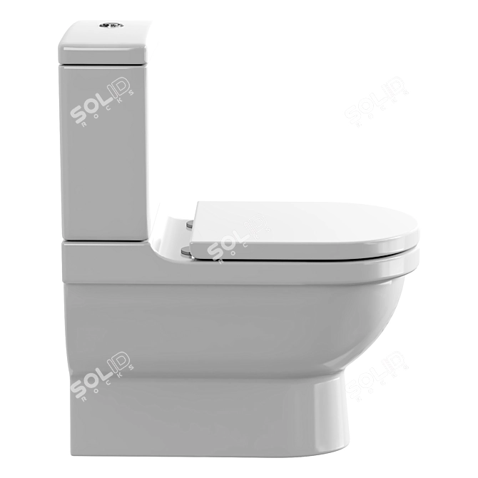 Duravit Starck 3 Toilet WonderGliss 3D model image 3