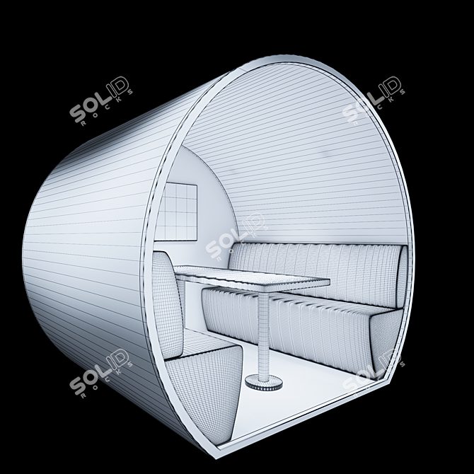 4-Person Meeting Pod for Offices 3D model image 3