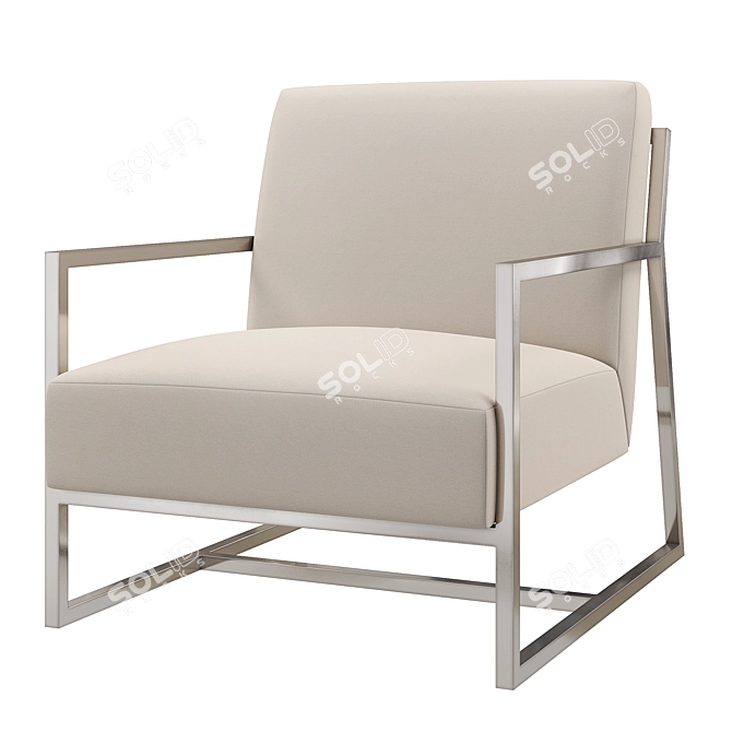 Elegant Lennox Lounge Chair 3D model image 1