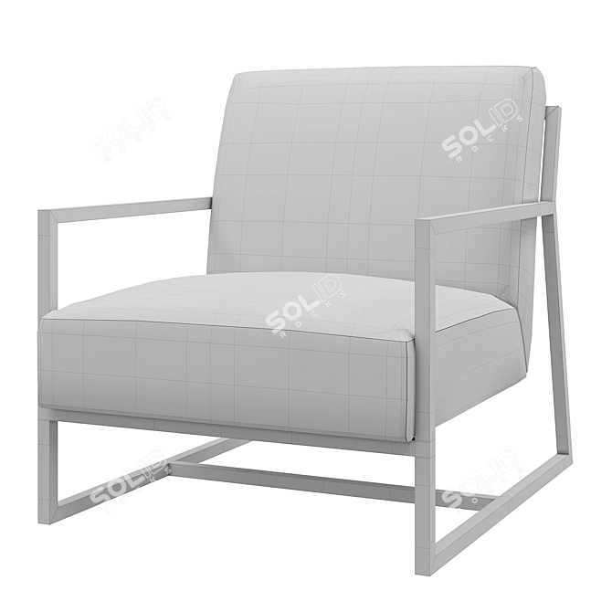 Elegant Lennox Lounge Chair 3D model image 2