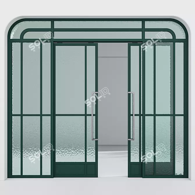 Modern Aluminium Door Model 351 3D model image 1