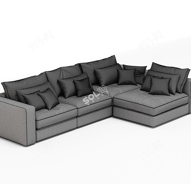 Luxury Blanche Soho Sofa 2017 3D model image 4