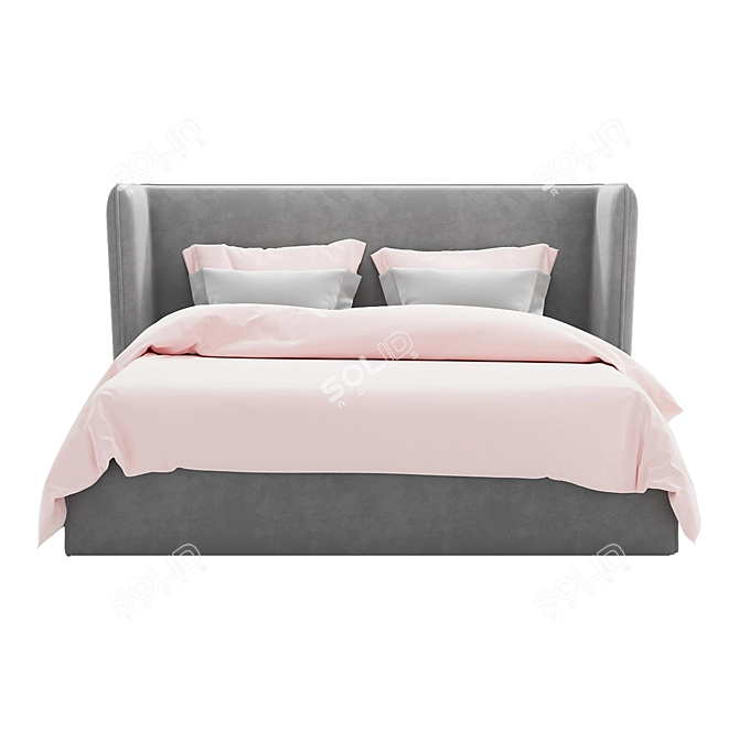 Maggie Pearl Bed 3D model image 2