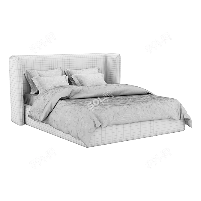 Maggie Pearl Bed 3D model image 3