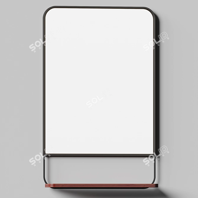 Nkuku Harni Mango Mirror Shelf 3D model image 2