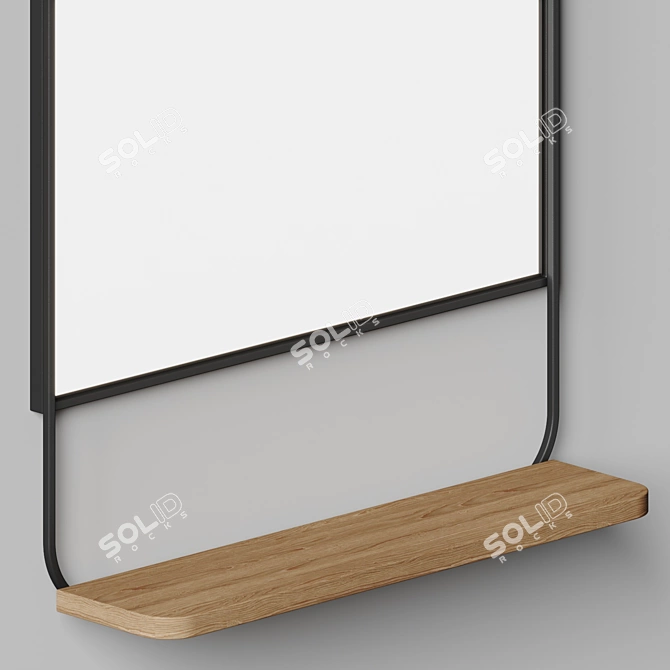 Nkuku Harni Mango Mirror Shelf 3D model image 3
