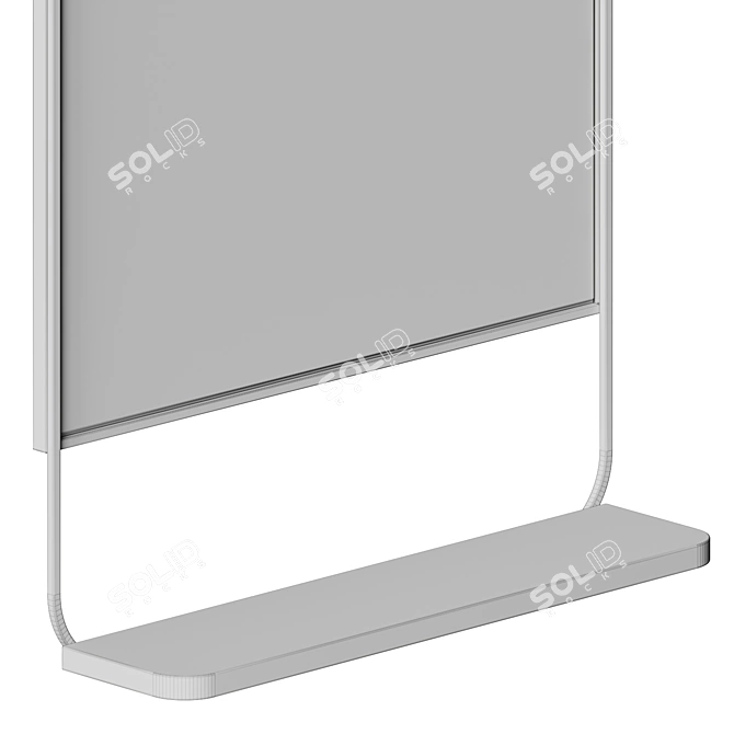 Nkuku Harni Mango Mirror Shelf 3D model image 5